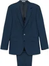 Fursac Single-breasted Suit In Blue