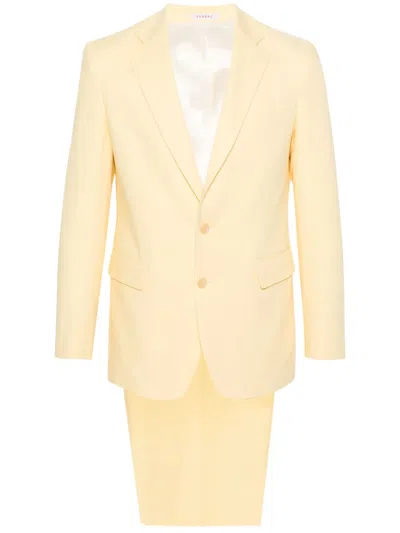 Fursac Single-breasted Suit In Gelb