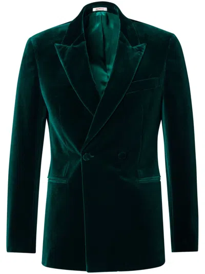 Fursac Single-breasted Suit In Green