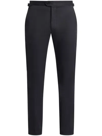 Fursac Slim-fit Tailored Trousers In Black