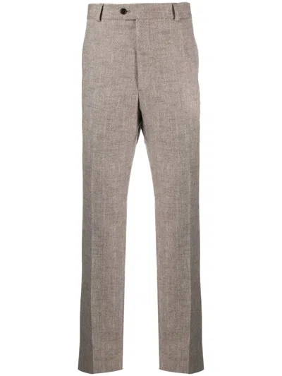 Fursac Straight-leg Chino Trousers In Brown