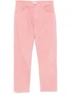Fursac Straight-leg Jeans In Pink