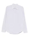 Fursac Striped-pattern Long-sleeve Shirt In White