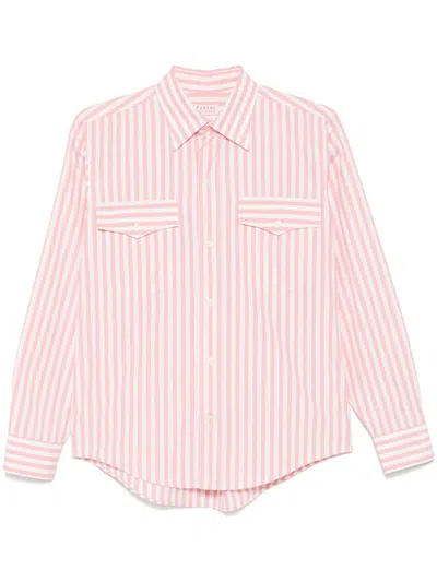 Fursac Striped Shirt In Pink