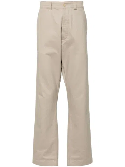 Fursac Twill Chino Trousers In Neutrals