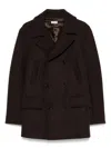 Fursac Twill Coat In Brown