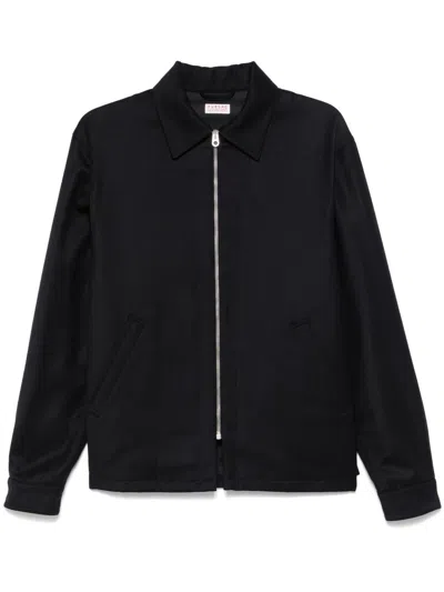 Fursac Twill Jacket In Blue