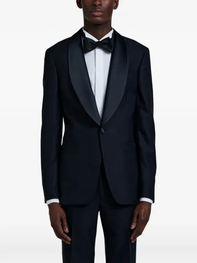 Fursac Virgin Wool Blazer In Blue