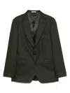 Fursac Virgin-wool Blazer In Green