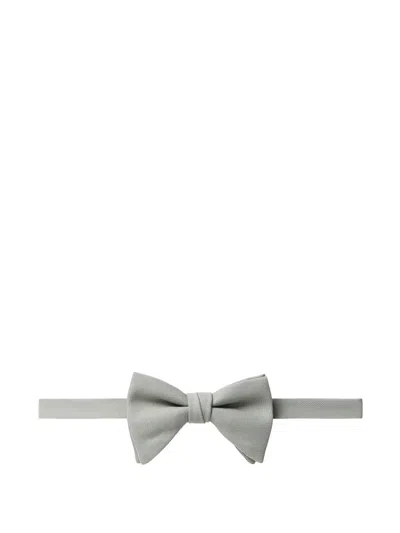 Fursac Virgin Wool Bow Tie In Gray