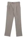 Fursac Virgin Wool Straight-leg Trousers In Gray