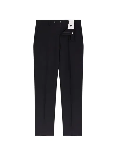 Fursac Virgin Wool Tailored Trousers In Black
