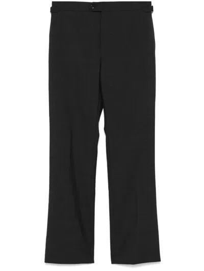 Fursac Virgin Wool Trousers In Grey