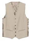 Fursac Virgin Wool Waistcoat In Neutral
