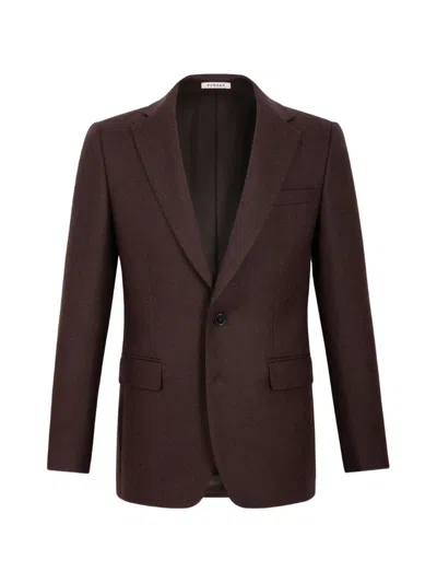 Fursac Virgin-wool Blazer In Brown