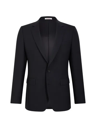 Fursac Virgin-wool Suit Jacket In Black