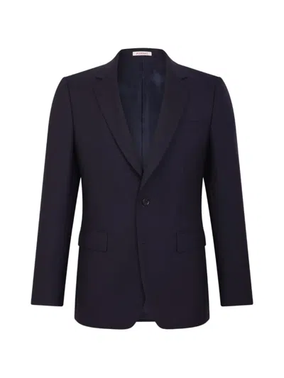 Fursac Virgin-wool Suit Jacket In Blue