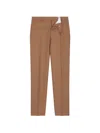 Fursac Virgin-wool Trousers In Brown