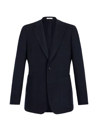 Fursac Wool Single-breasted Blazer In Black