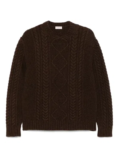 Fursac Wool Sweater In Brown