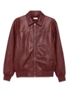 Fursac Zip-up Leather Jacket