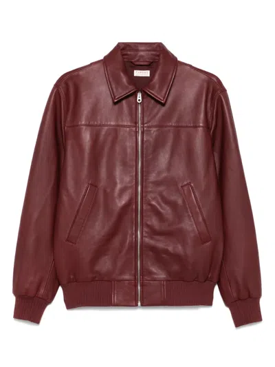 Fursac Zip-up Leather Jacket