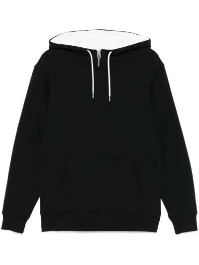 Fursac Zipped Hoodie In Black