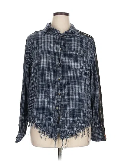 Pre-owned Furst Of A Kind Long Sleeve Button Down Shirt In Blue
