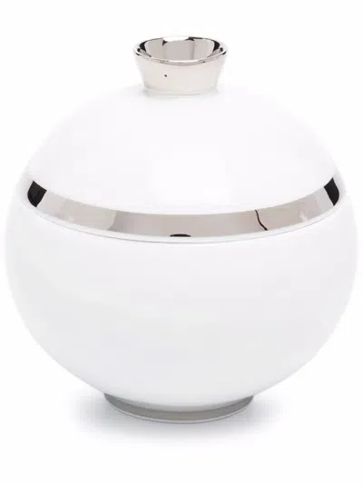 Fürstenberg Treasure Platinum Sugar Bowl In 白色