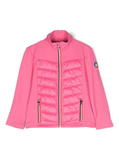 Fusalp Kids' Altair Quilted-panel Jacket In Pink