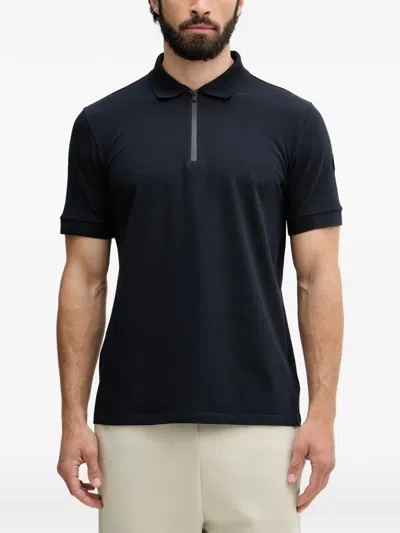Fusalp Anatole Zip-fastening Short-sleeve Polo Shirt In Black