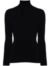 Fusalp Womens Noir Alisier Turtle-neck Stretch-knit Top Xs In Blue