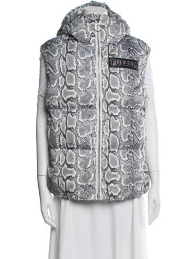 Pre-owned Fusalp Animal Print Down Coat W/ Tags In Multi