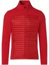 Fusalp Aspon Ii Tech-jersey And Shell Track Jacket In Red