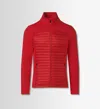 Fusalp Aspon Ii Tech-jersey And Shell Track Jacket In Red