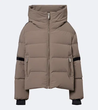 Fusalp Barsy Ii Hooded Down Ski Jacket In Brown