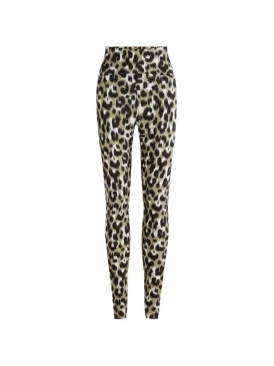 Fusalp Biarris Leopard-pattern Leggings In Neutral