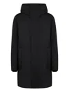 Fusalp Buttoned-pockets Hooded Parka In Black