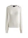 Fusalp Button-shoulder Sweater In White