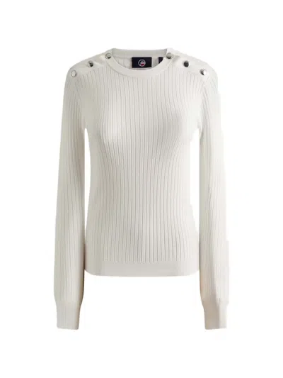 Fusalp Button-shoulder Sweater In White