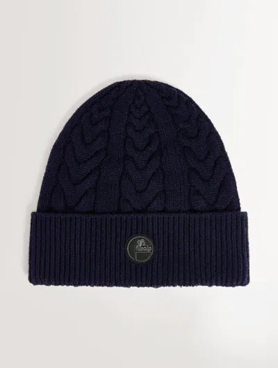 Fusalp Cable Beanie In Dark Blue