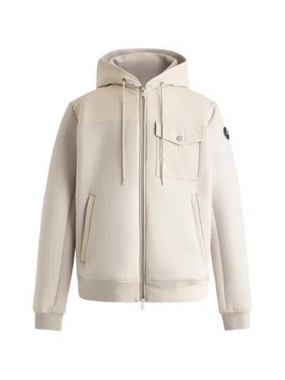 Fusalp Cimarag Zip-up Hooded Bomber Jacket In Neutral