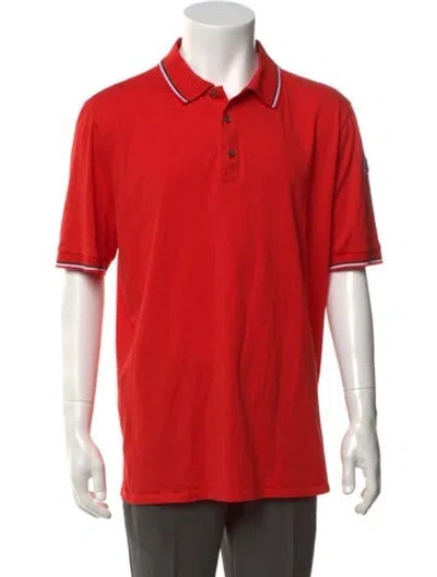 Pre-owned Fusalp Collar Short Sleeve Polo Shirt In Red