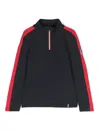 Fusalp Contrasting-stripe Logo Jumper In Blue