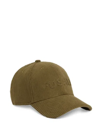 Fusalp Corduroy Logo-detail Baseball Cap In Brown