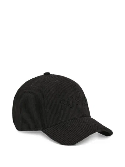 Fusalp Corduroy Logo-embroidered Cap In Black