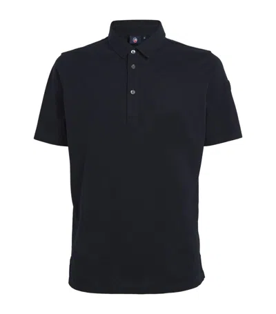 Fusalp Cotton Germain Polo Shirt In Navy