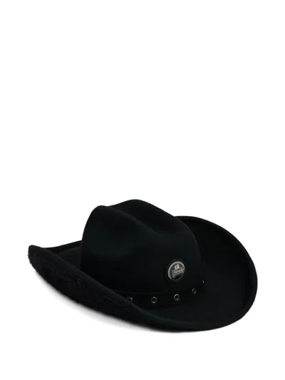 Fusalp Curved-brim Eyelet Cowboy Hat In Black
