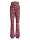 Fusalp Diana Patterned Zip Ski Pants In Red