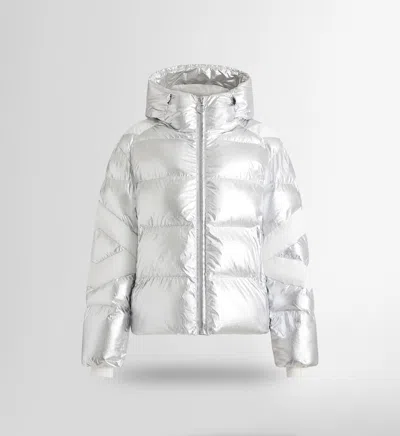 Fusalp Charloy Metallic Ski Jacket In Silver